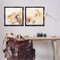 Stupell Industries Abstract Peach Watercolor Shapes 2 pc Framed Floater Canvas Wall Art Set Design by Irena Orlov
